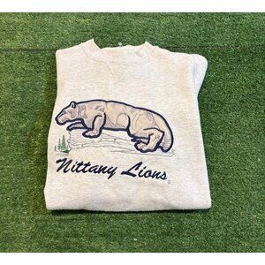 Vintage Penn State Nittany Lions sweatshirt mens small gray crewneck football 14
